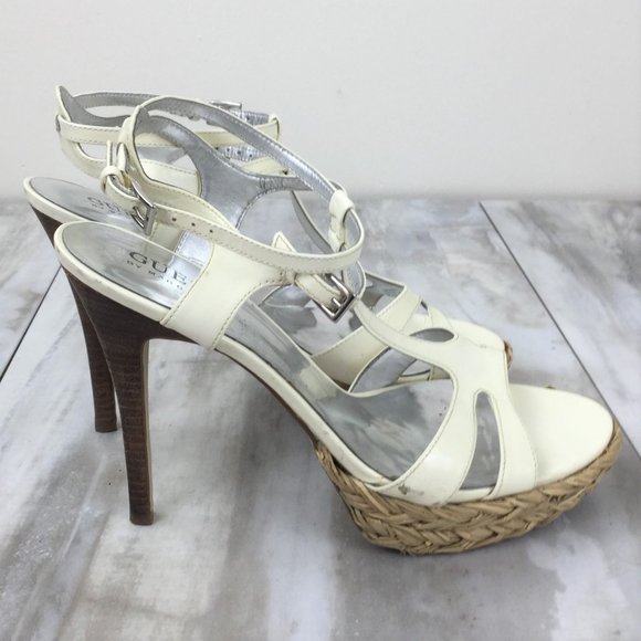 Guess by Marciano Bone Platform Heels 7.5 - Picture 5 of 9